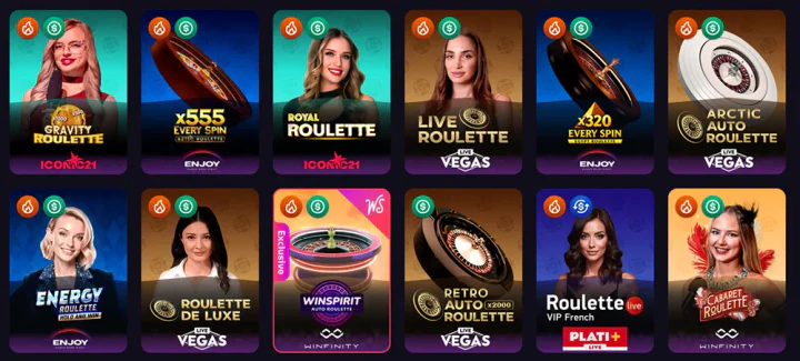 WinSpirit Live Casino Spiele mit echten Live-Dealern in HD-Qualität